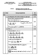 Đáp án đề thi tuyển sinh lớp 10 THPT chuyên môn Vật lí - Năm học 2016-2017 - Sở GD & ĐT Bắc Ninh